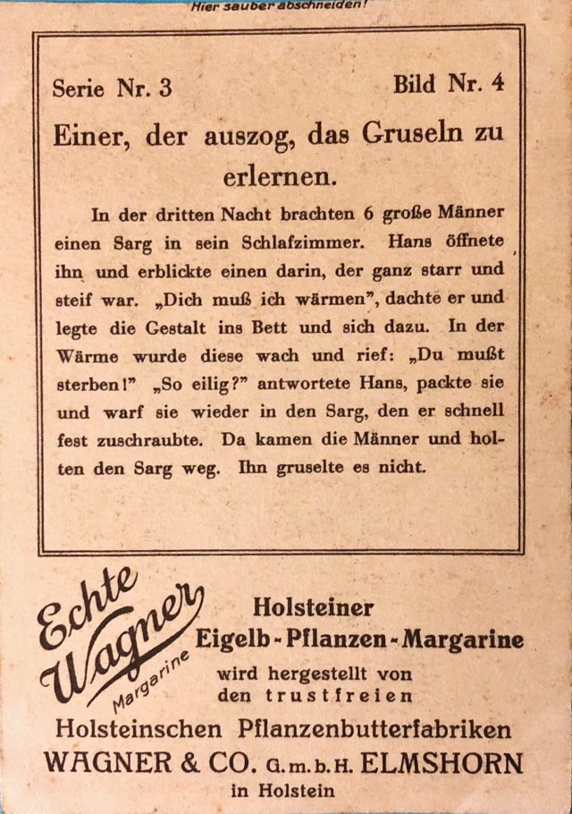 Ghost Story German Card Set 1928