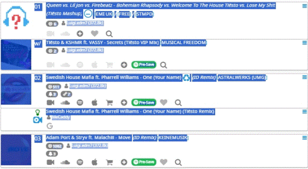 1001Tracklists Formatting Tool (beta)