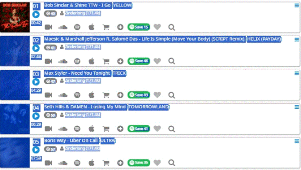 1001Tracklists Formatting Tool (beta)